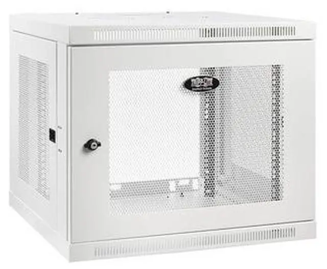 Alt view image 2 of 7 - Tripp Lite Wallmount Rack Enclosure Cabinet 9U Switch Depth Deep White SRW9UDPW