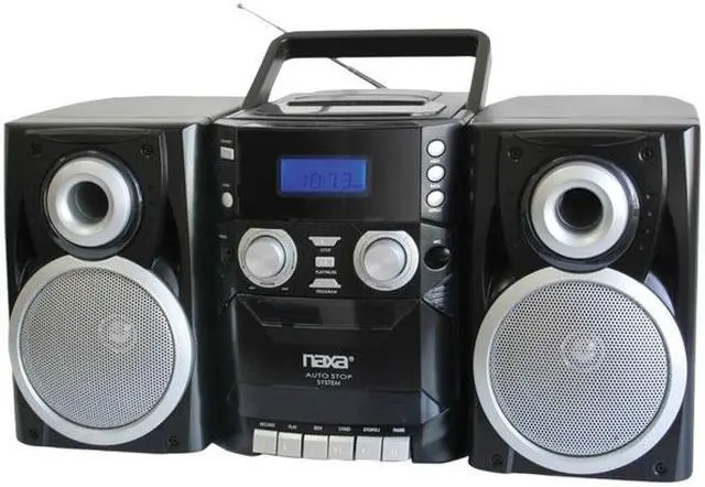 Alt view image 5 of 6 - Naxa NPB426 Portable CD Player with AM/FM Radio, Cassette & Detachable Speakers