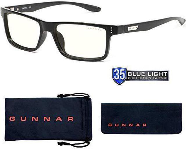 Alt view image 2 of 5 - GUNNAR VERTEX Computer Glasses Onyx Frame (Clear Lens) Tint 35% Blue Light & 100% UV Protection, VER-00109