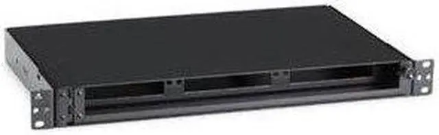Alt view image 7 of 17 - Black Box Rackmount Fiber Shelf, 1U, 3-Adapter Panel