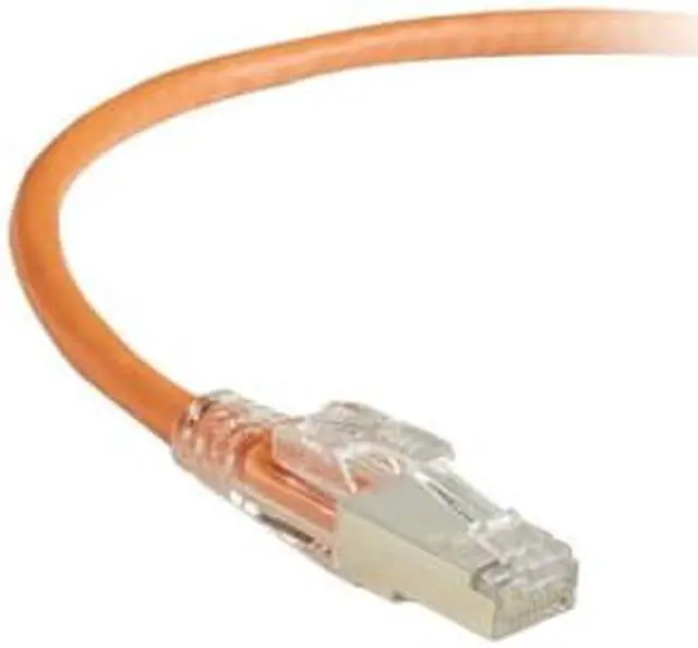 Alt view image 2 of 9 - GIGATRUE 3 CAT6. SHIELDED PATCH CORD ORANGE 10FT