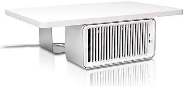 Alt view image 4 of 16 - Kensington CoolView Wellness Monitor Stand with Desk Fan K55855WW