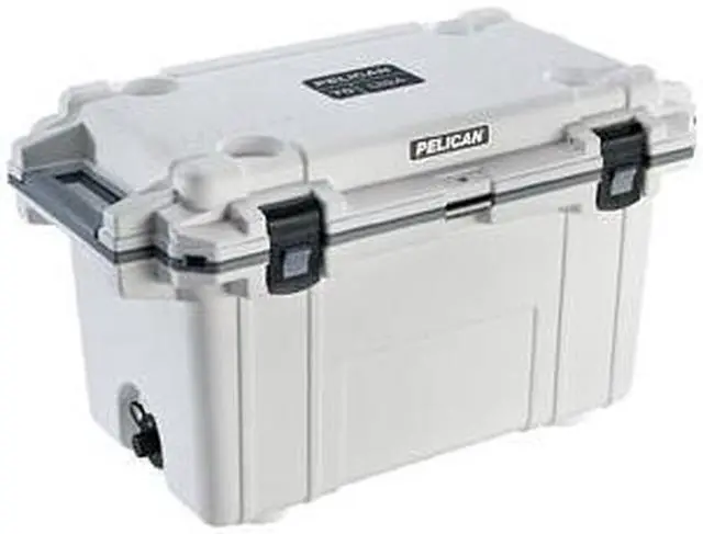 Alt view image 6 of 11 - Pelican(TM) 70Q-1-WHTGRY 70-Quart Elite Cooler (White)