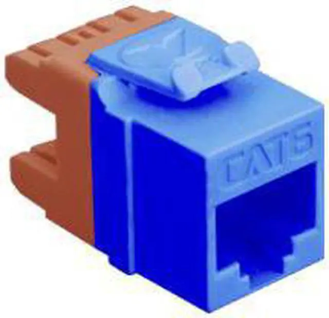 Main image of ICC IC1078F6BL High Density Category 6 Modular EZ-RJ45 Connector; 8P8C, Blue