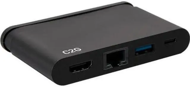 Alt view image 11 of 13 - C2G USB C Dock with HDMI USB Ethernet USB C & Power Delivery up to 100W C2G54455