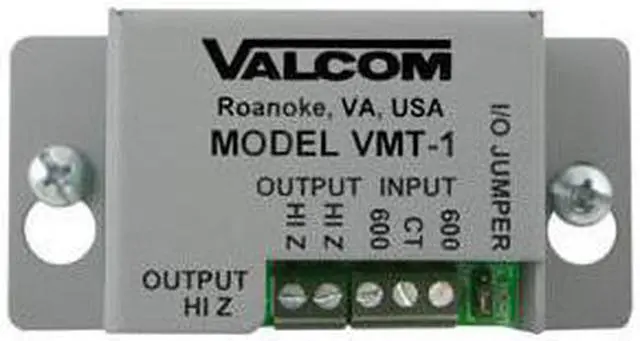 Main image of VALCOM VMT-1 MATCHING TRANSFORMER LINE INPU