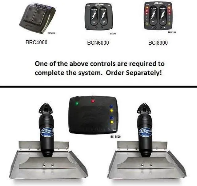 Alt view image 2 of 3 - Bennett BOLT 12x4 Electric Trim Tab System - Control Switch Required [BOLT124]