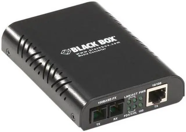 Alt view image 4 of 5 - Black Box LinkGain 10-100BASE-TX to 100BASE-FX Media Converter, ST