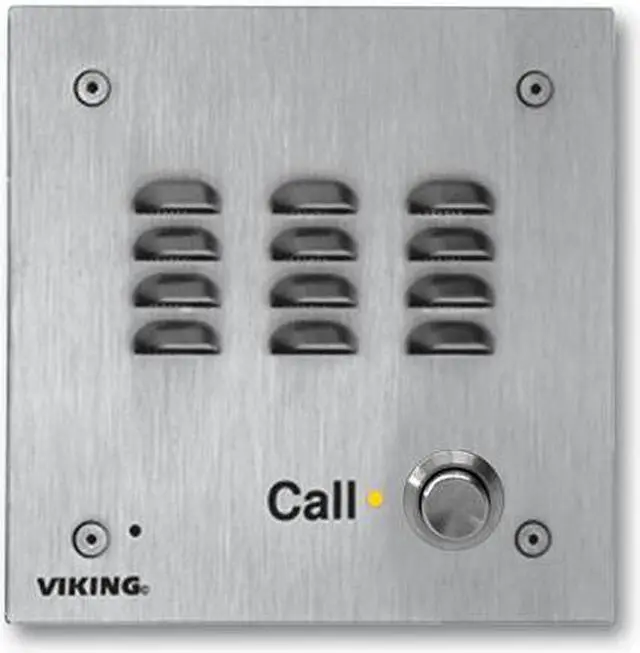Alt view image 4 of 6 - Viking Electronics - W3000-EWP - Vandal Resistant Handsfree Doorbox 14 Gauge Stainless Steel Faceplate Flush Mount with