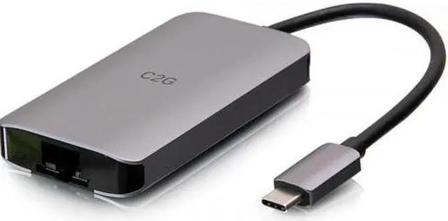 Alt view image 9 of 11 - C2G USB C Dock with HDMI USB Ethernet USB C & Power Delivery up to 100W C2G54456