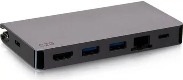 Alt view image 10 of 13 - C2G 54457 100W Multiport USB-C Travel Dock