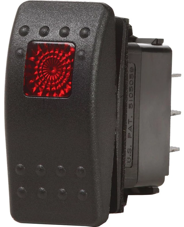 Alt view image 4 of 6 - Blue Sea 7929 Contura II Switch SPST Black - OFF-ON