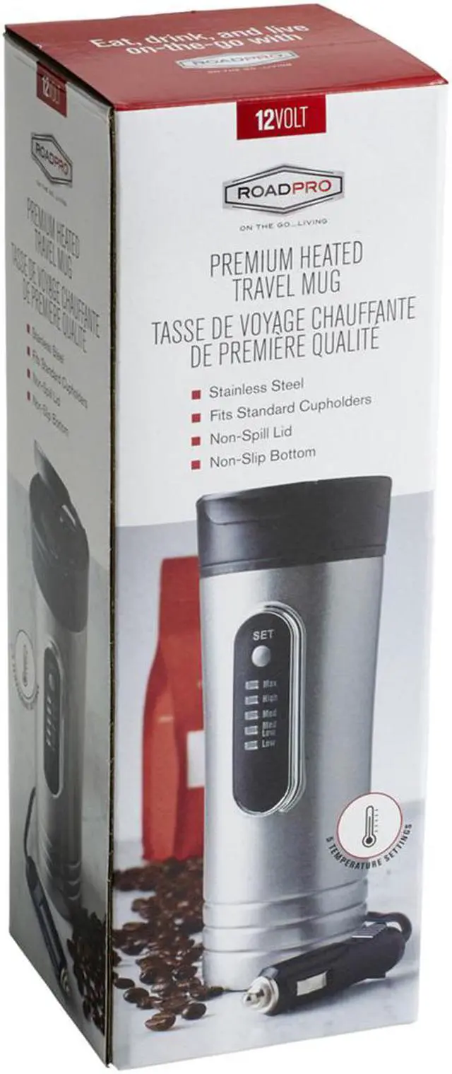 Alt view image 8 of 16 - ROADPRO R RP0719 12-VOLT 15OZ  PREMIUM HEATED TRAVEL MUG