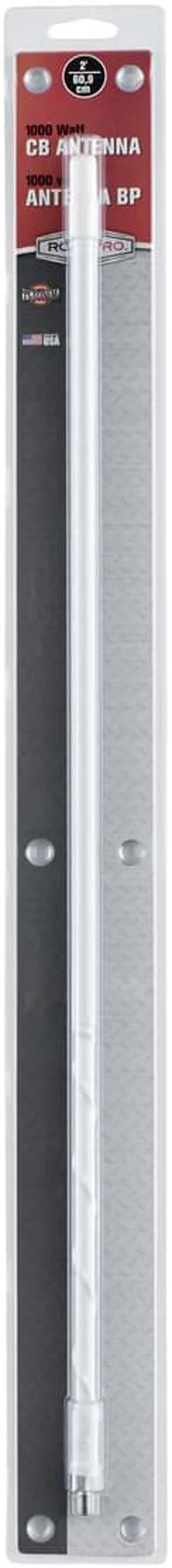 Alt view image 10 of 17 - ROADPRO R RPPS-2W 2     FIBERGLASS CB ANTENNA WHIP  1000 WATTS WHITE