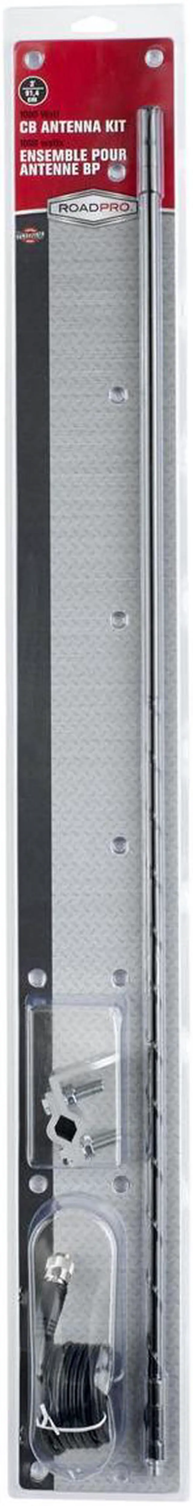 Alt view image 11 of 18 - ROADPRO R RPPS-13KB 3     PLATINUM SERIES SINGLE MIRROR MOUNT CB ANTENNA KIT  1000W BLACK