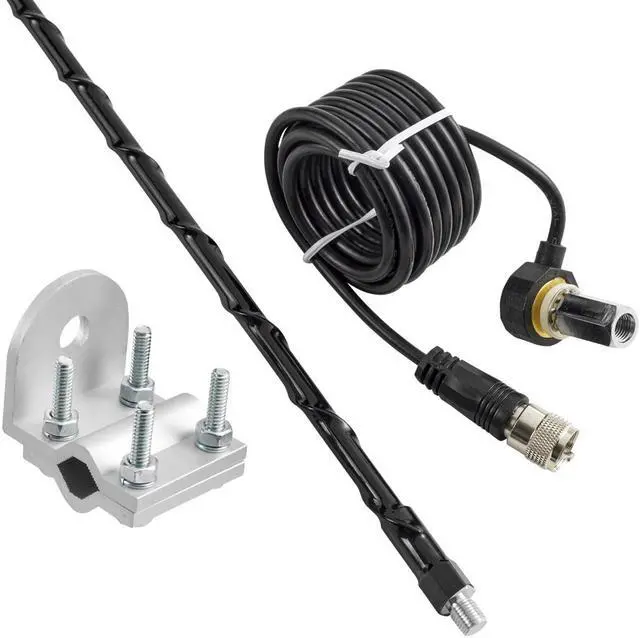 Main image of ROADPRO R RPPS-13KB 3     PLATINUM SERIES SINGLE MIRROR MOUNT CB ANTENNA KIT  1000W BLACK