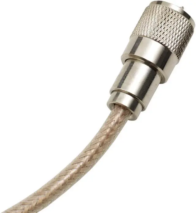 Alt view image 10 of 12 - ROADPRO R RP-8X12CL 12     CB ANTENNA MINI-8 COAX CABLE WITH PL-259 CONNECTORS  CLEAR