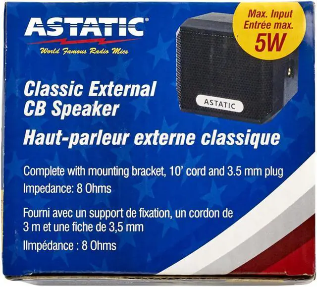 Alt view image 7 of 14 - ASTATIC TM 302-VS4 CLASSIC EXTERNAL CB SPEAKER  5 WATTS