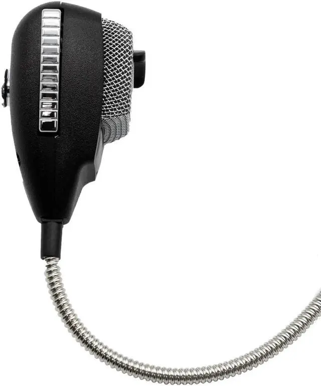 Alt view image 9 of 12 - ASTATIC TM 302-10001SE 636LSE NOISE CANCELING 4-PIN CB MICROPHONE  SILVER EDITION
