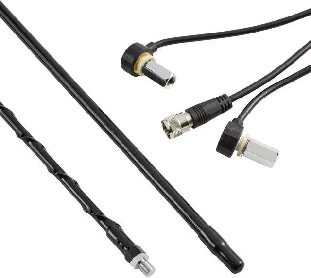 Alt view image 6 of 11 - ROADPRO R RPPS-23KB 3FT DUAL ANTENNA KIT  BLACK