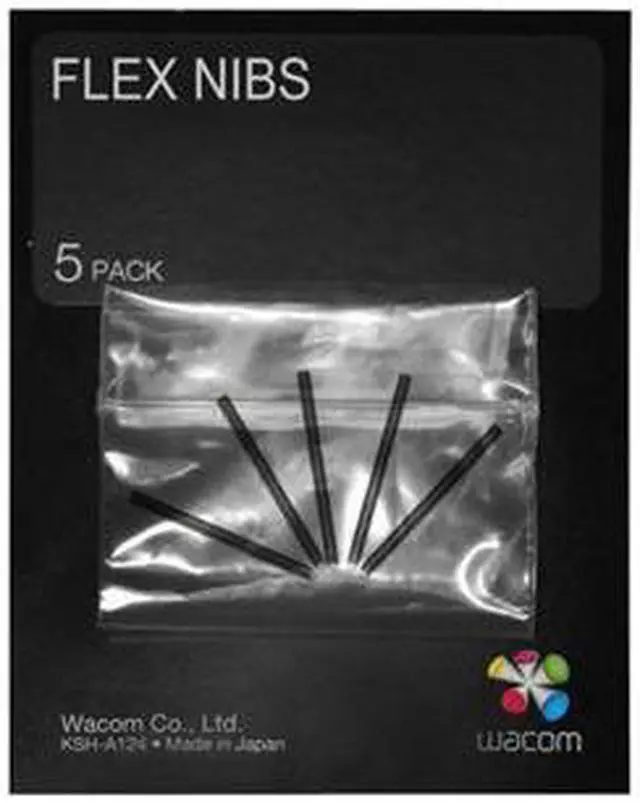 Main image of Wacom Bamboo Flex Nib Set (5 Pack) For CTL, CTH, CTE, MTE, INTUOS4
