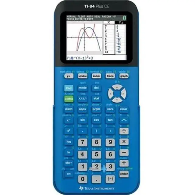 Alt view image 4 of 7 - Texas Instruments TI-84 Plus CE Color Graphing Calculator Blue