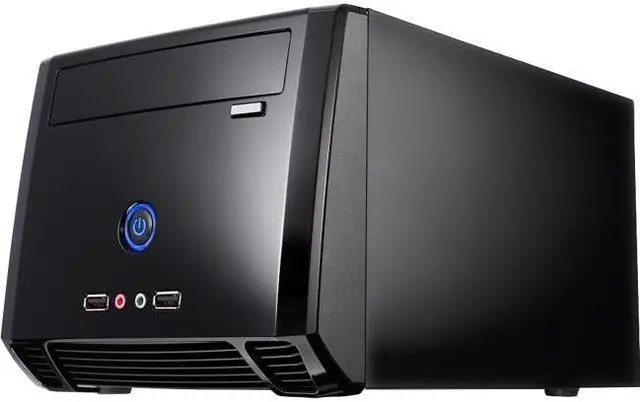 Alt view image 8 of 9 - Athenatech  A1089BB.150  Glossy Black  SECC Steel  Mini-ITX Tower  Computer Case150W  Power Supply with Glossy Black Front Panel