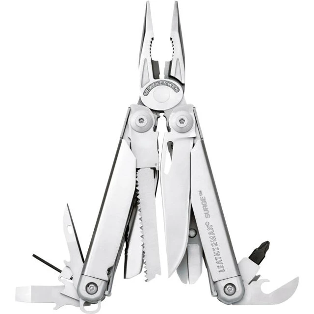 Alt view image 10 of 20 - Leatherman Surge Multi-Tool w/Premium Sheath 830158