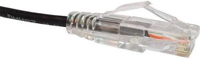 Main image of Unirise Clearfit Slim Cat6 Patch Cable, Snagless, Black, 6ft