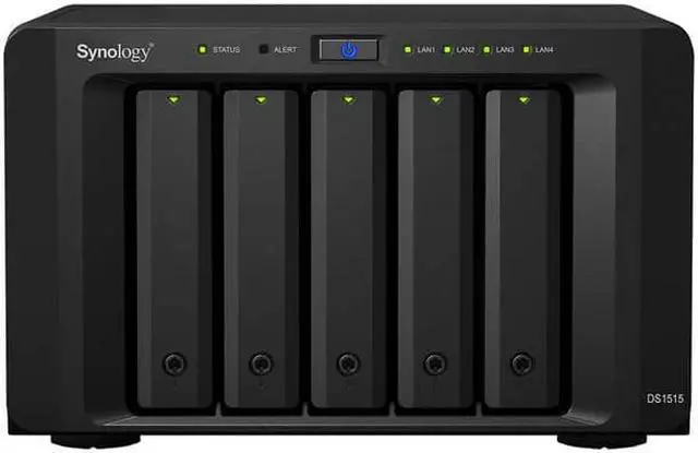 Alt view image 2 of 5 - Synology DiskStation DS1515 High-performance 5-Bay Desktop NAS for Your Growing Needs