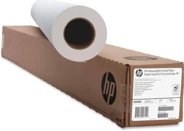 Alt view image 2 of 10 - HP Designjet Inkjet Large Format Paper 6.6 mil 42" x 100 ft White C6569C