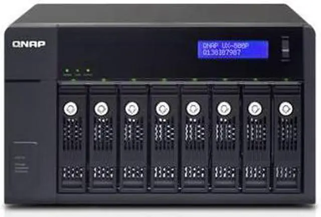 Alt view image 2 of 7 - QNAP Storage Expansion Enclosure UX-800P 8 x Hot-swappable tray with key lock without HDD