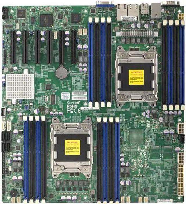 Alt view image 2 of 9 - SUPERMICRO X9DRD-EF-B X9DRD-EF-B Dual LGA2011 Intel C602J DDR3 SATA3 V and 2GbE EATX Server Motherboard