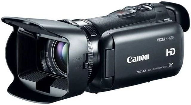 Alt view image 5 of 9 - Canon VIXIA HF G20 8063B002 Black 1/3" CMOS 3.5" 922K Touch LCD 10X Optical Zoom Full HD HDD/Flash Memory Camcorder