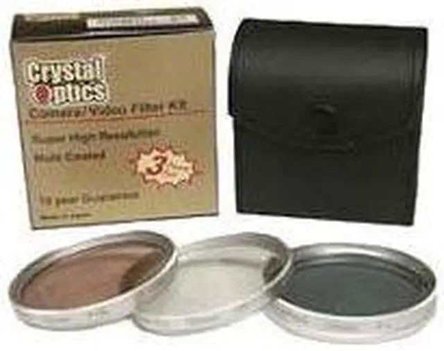 Alt view image 3 of 4 - Sakar 62mm 3-Piece Polarizing Filter Kit/UV/F-DL Metal Rim with Leather Case, 15 Year Warranty