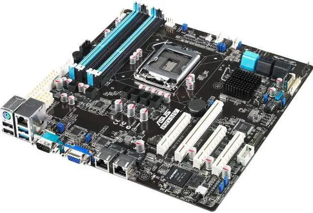 Alt view image 2 of 3 - Asus P9D-MV Server Motherboard - Intel C222 Chipset - Socket H3 LGA-1150