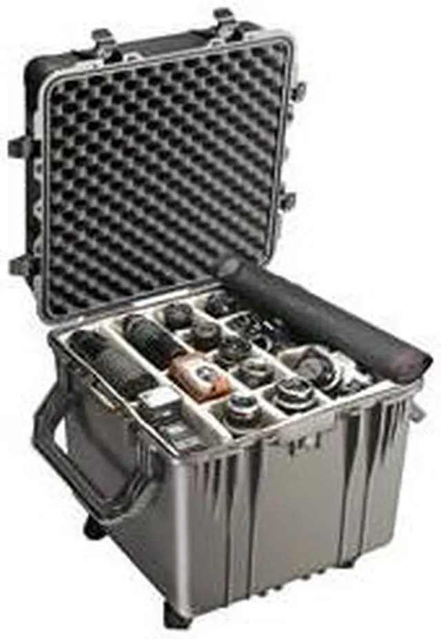Alt view image 3 of 11 - PELICAN 0350-000-110 Black 0350 20" Cube Case with Foam