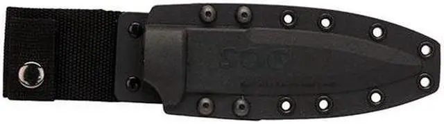 Alt view image 11 of 13 - SOG Seal Pup Elite Black Tini Straight Knife E37S-K