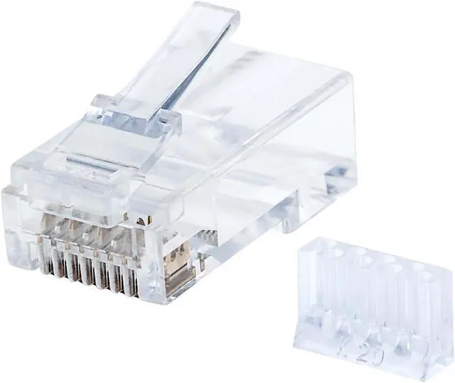 Alt view image 2 of 8 - INTELLINET 790611 CAT-6 2-Prong Mod Plugs, 90 pk