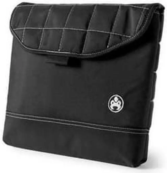 Alt view image 10 of 11 - Sumo - MacBook 15" Nylon Sleeve - Black w/White Stitching