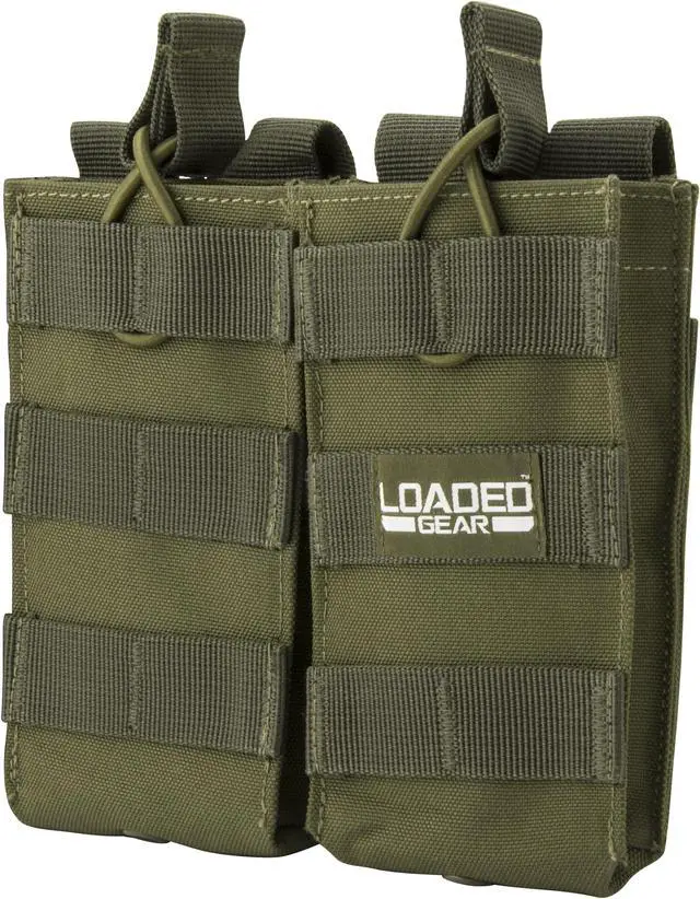 Main image of BARSKA OPTICS BI13004 BARSKA OPTICS BI13004 CX-850 Double Section Mag Pouch, OD Green