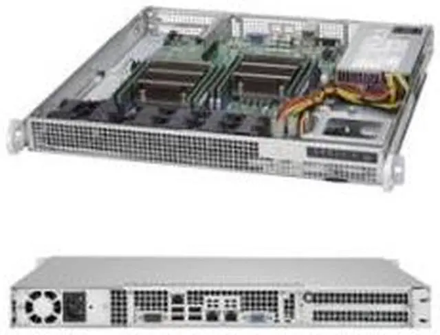 Alt view image 3 of 4 - Supermicro SYS-6018R-MD 1U Server wtih X10DRD-L Motherboard
