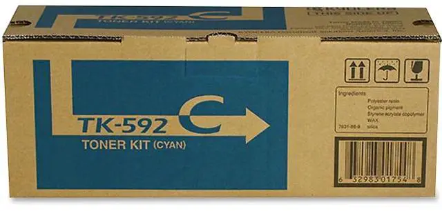 Alt view image 11 of 18 - Kyocera Copystar TK592C Laser Toner Cartridge Cyan