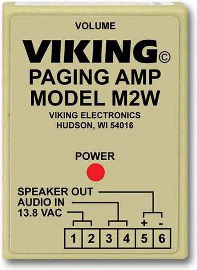 Main image of VIKING M2W PAGING POWER AMP W/25AE PAGING HORN INC.
