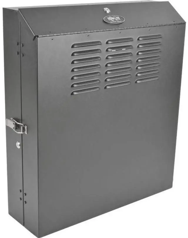 Alt view image 6 of 20 - Tripp Lite 6U Vertical Wall-Mount Rack Enclosure Cabinet, Low-Profile, Switch Depth, 20" Deep (SRWF6U)
