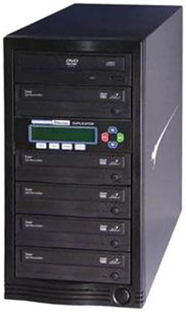 Alt view image 5 of 8 - Kanguru Black 1 to 5 24X DVD+R 22X DVD+RW 12X DVD+R DL 24X DVD-R 22X DVD-RW 52X CD-R DVD Duplicator Model U2-DVDDUPE-S5
