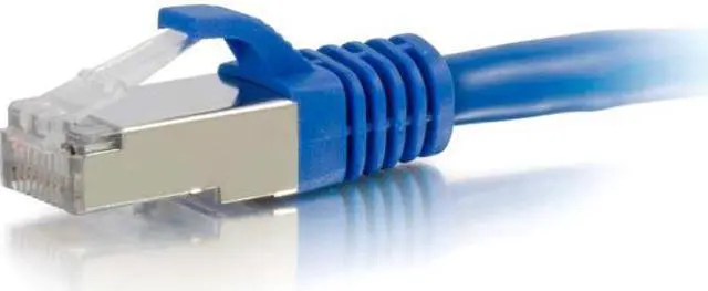 Alt view image 2 of 4 - C2G 00685 20ft Cat6a Snagless Shielded (STP) Network Patch Cable - Blue - Category 6a for Network Device - RJ-45 Male - RJ-45 Male - Shielded - 10GBase-T - 20ft - Blue