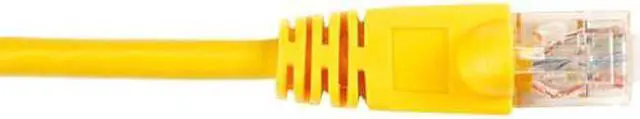 Alt view image 2 of 8 - Black Box CAT6PC-003-YL Black Box CAT6 Value Line Patch Cable, Stranded, Yellow, 3-ft. (0.9-m) - Category 6 for Network Device - Patch Cable - 3 ft - 1 x RJ-45 Male Network - 1 x RJ-45 Male