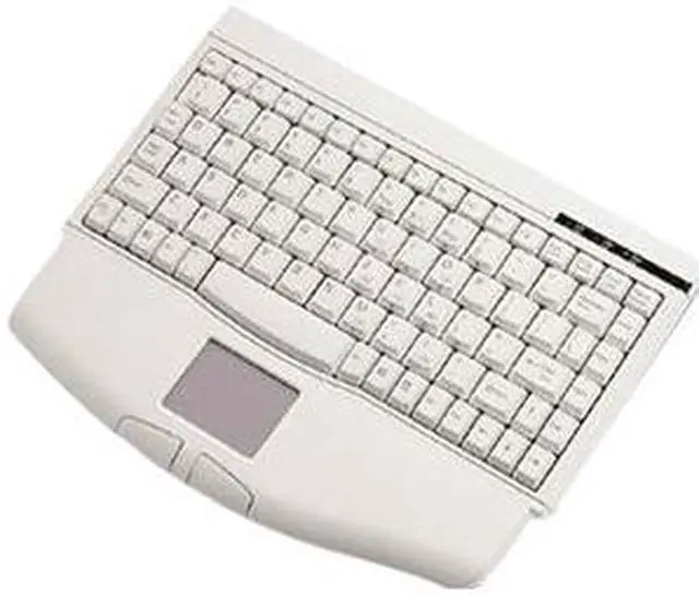 Alt view image 5 of 7 - SolidTek KB-540U White USB Wired Mini Keyboard with Built-in TouchPad
