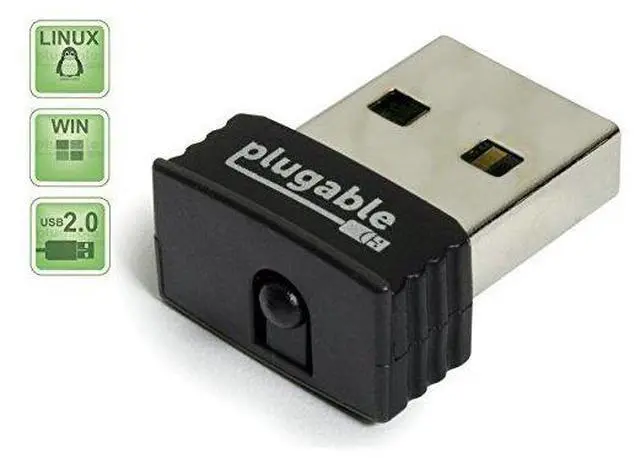 Alt view image 7 of 8 - Plugable USB 2.0 Wireless N 802.11n 150 Mbps Nano WiFi Network Adapter (Realtek RTL8188EUS Chipset) Plug and Play for Windows